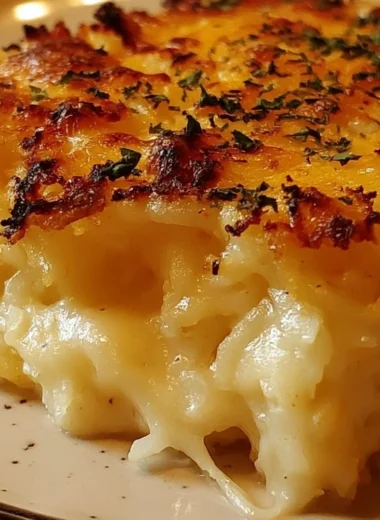 Delicious Cracker Barrel-style hash brown casserole baked to perfection.