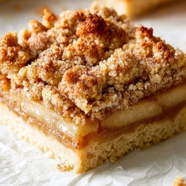 Delicious homemade Apple Crisp Bars with a crunchy oat topping and fresh apples.