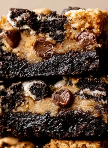 Delicious Oreo Brookies, a blend of cookies and brownies, perfect for cozy moments.