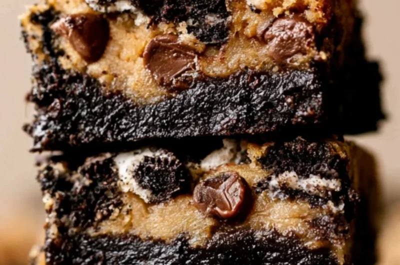 Delicious Oreo Brookies, a blend of cookies and brownies, perfect for cozy moments.