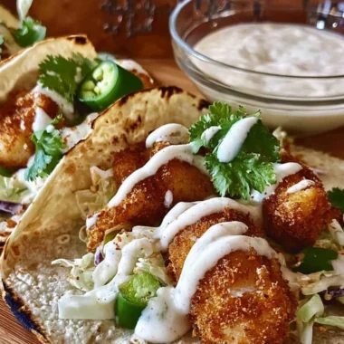 Delicious homemade fish tacos served with fresh toppings.