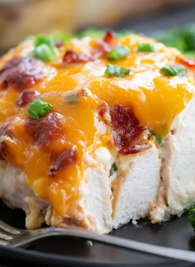 Million Dollar Baked Chicken Breast with cream cheese and turkey bacon