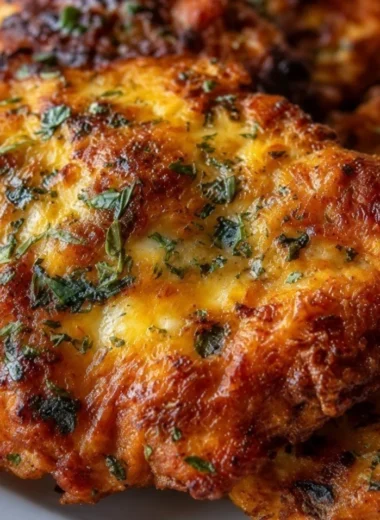 Deliciously savory tender chicken dish on a plate