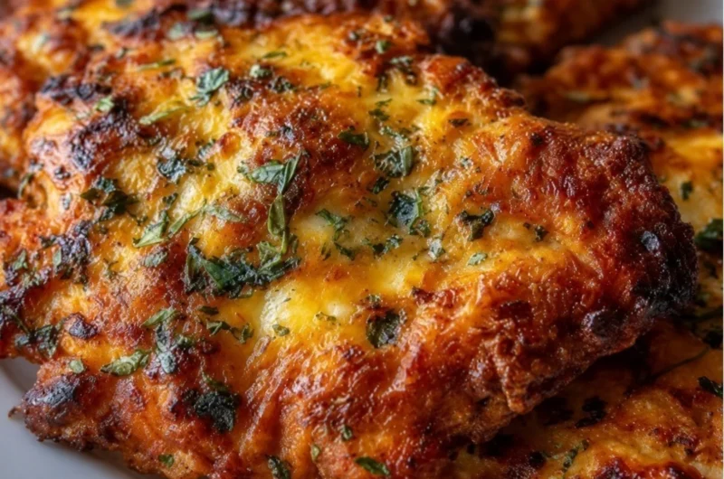 Deliciously savory tender chicken dish on a plate