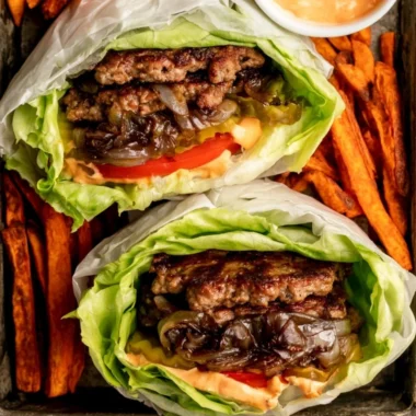 Whole30 compliant meal at In-N-Out Burgers featuring fresh ingredients.