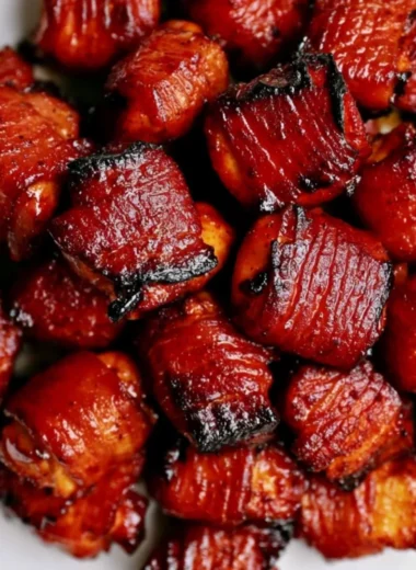 Delicious Bacon Chicken Bites served as a tasty appetizer