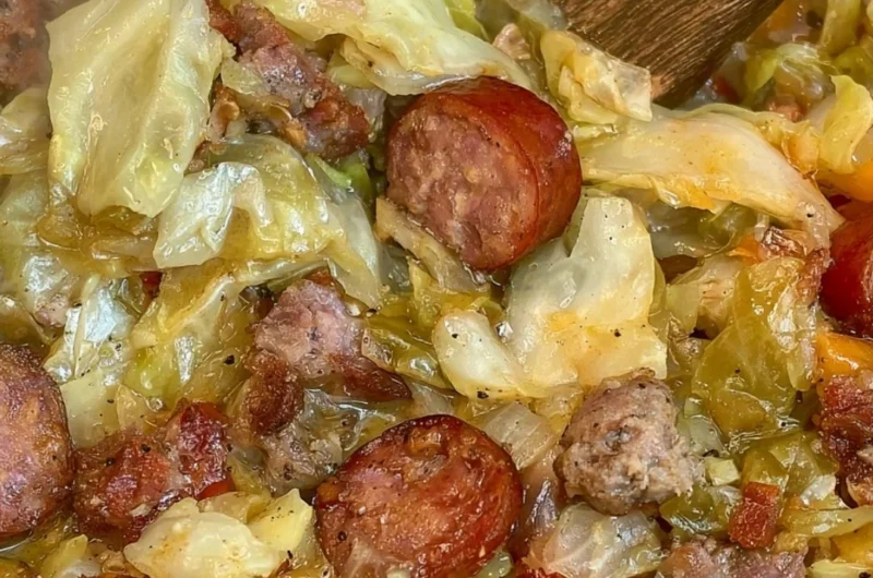 Delicious Dirty Cabbage comfort food recipe served in a cozy setting